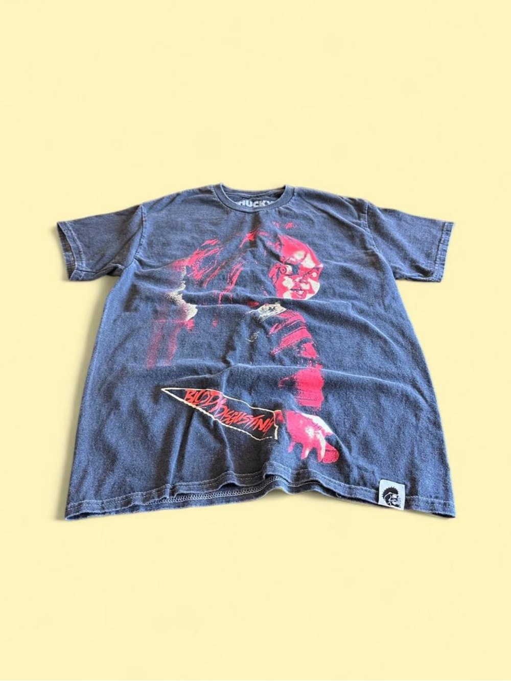 Chucky Bloody Disgusting Graphic T-Shirt Horror Movie Vintage Style Men’s Size M